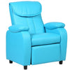 Kid Recliner Sofa Armrest Chair-Blue