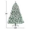 7ft Artificial Christmas Tree with Snowy Pine Needles