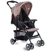 5-Point Safety System Foldable Lightweight Baby Stroller-Coffee