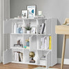 9 Cube Storage Wood Divider Bookcase-White