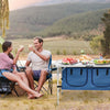 Height Adjustable Folding Camping  Table-Blue