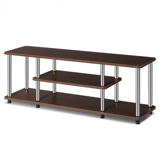 3-Tier 110lbs Stainless Steel Listed Universal TV Stand