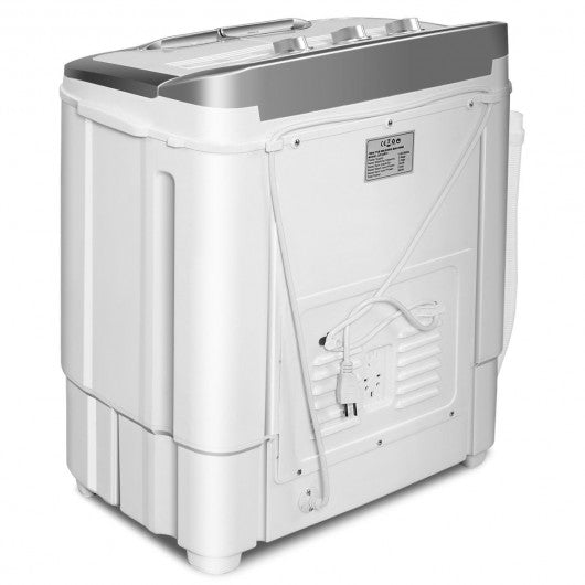 8 lbs Compact Mini Twin Tub Spinner Washing Machine