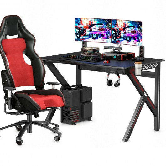 K-Shaped E-Sports Gaming Desk Gamers Computer Table