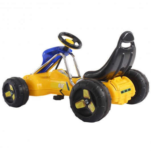 Go Kart Kids Ride On Car Pedal Powered Car 4 Wheel Racer Toy Stealth Outdoor