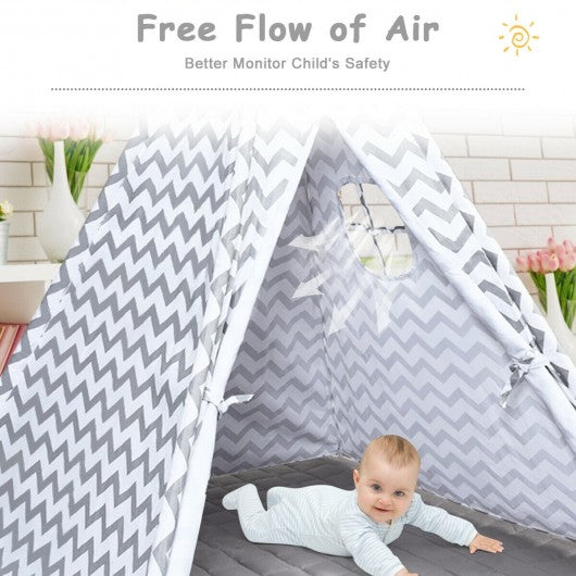 5.2' Portable Kids' Indian Play Tent