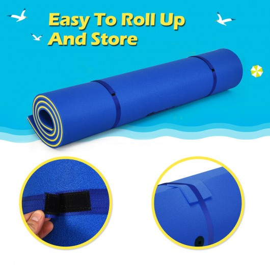 9' x 6' 3 Layer Floating Water Pad Foam Mat