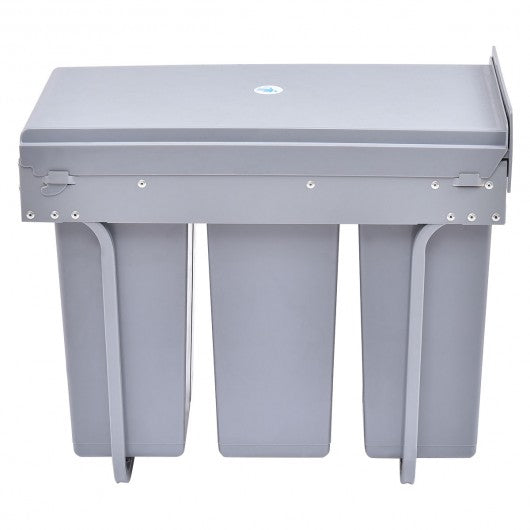 8 gal 3 Compartment Pull Out Recycling Waste Bin