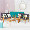 Outdoor 4PCS Acacia Wood Chat Set