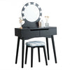 Vanity Makeup Dressing Table with 8 Light Bulbs