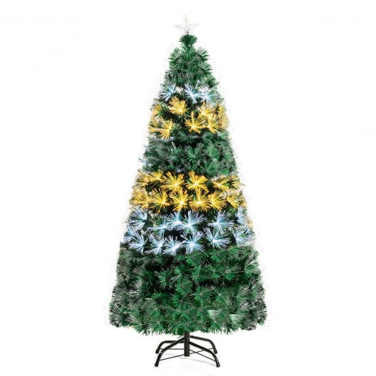 5' / 6' Preit Fiber Double-Color Lights Optic Christmas Tree-5'
