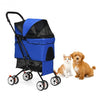 Pet Foldable Cage Stroller For Cat And Dog