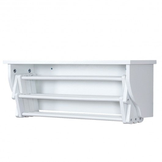 Wall-Mounted Folding Clothes Towel Drying Rack