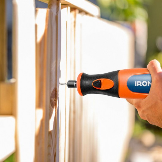 8V Lithium-Ion Cordless Rotary Tool Kit 5 Speed with Light