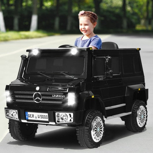 12V Off Road Mercedes-Benz Unimog Ride On Car-Black