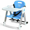 Baby Booster Folding Travel High Chair with Safety Belt & Tray