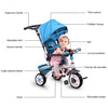 4-in-1 Detachable Baby Stroller Tricycle with Round Canopy