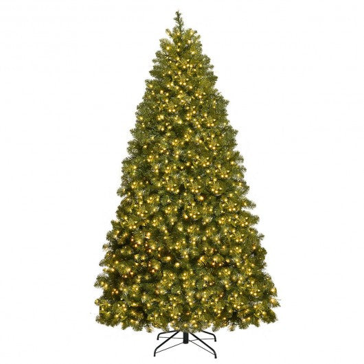 PreLit Artificial PVC Christmas Tree with LED Lights & Stand