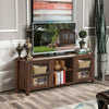 TV Stand Entertainment Center for TV's with Storage Cabinets