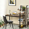 Computer Desk Writing Study Table with Storage Shelves Home Office Rustic Brown-Rustic Brown