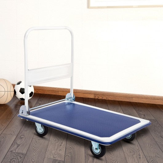 660lbs Folding Platform Cart Dolly Hand Truck