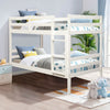 Twin Bunk Bed Children Wooden Bunk Beds Solid Hardwood-White