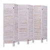 6 Panels Classic Venetian Wooden Slat Room Screen