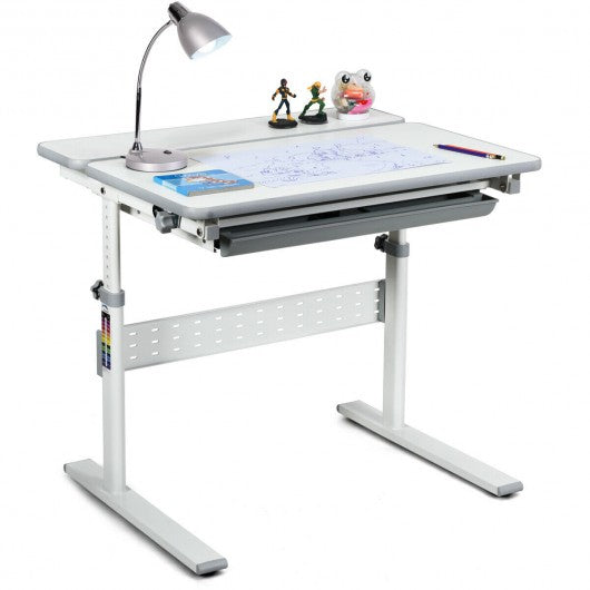 Adjustable Children's Writing Study Table with Drawer