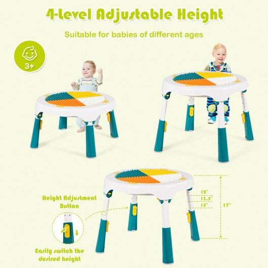 5 in 1 Kid Folding Storage Activity Table Chair Set