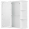 Bathroom Cabinet Single Door Shelves Wall Mount Cabinet