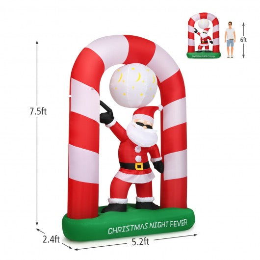 7.5 ft Inflatable Christmas Lighted Santa Claus