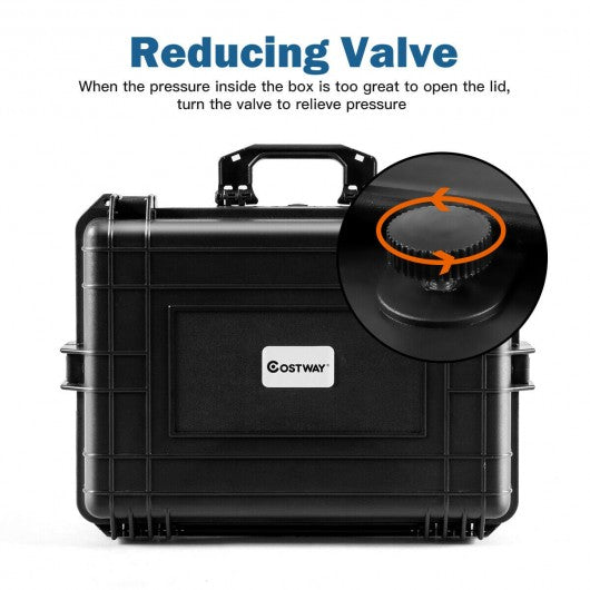 Weatherproof Shockproof Camera Lens Box w/ Customizable Foam