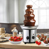 4 Tiers Stainless Steel Chocolate Fondue Fountain