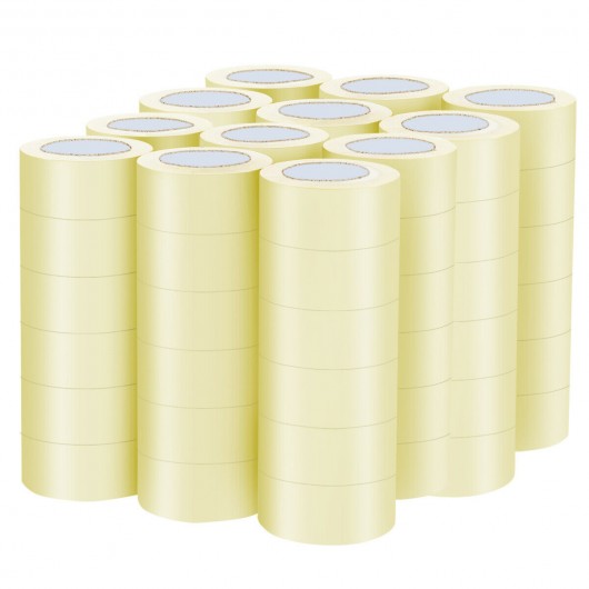 72 Rolls Carton Sealing Clear Packing Tape Box Shipping- 1.8 mil 2 x 110  Yards – Tacos Y Mas