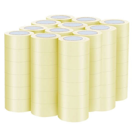 72 Rolls Clear Carton Box Packing Package Tape 1.9