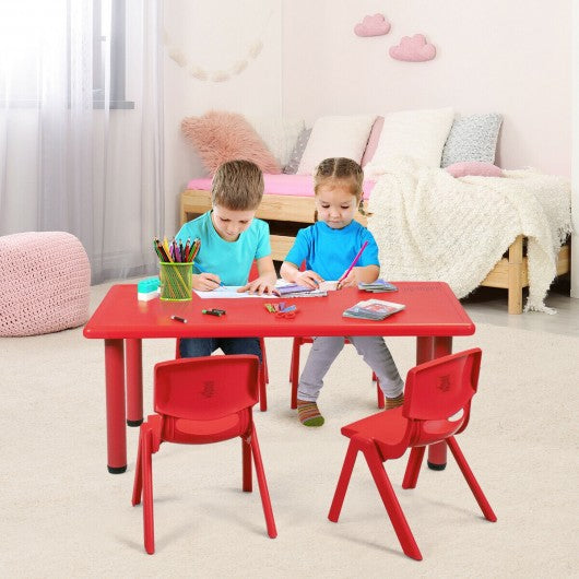 4 Pack Kids Plastic Stackable Classroom Chairs