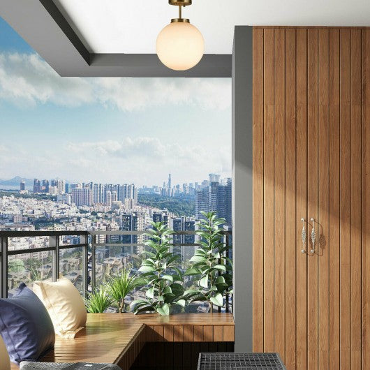 Globe Ceiling Lamp with Acrylic Lamp Shade Bedroom