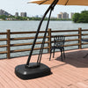 Patio Cantilever Offset Umbrella Base with Wheels