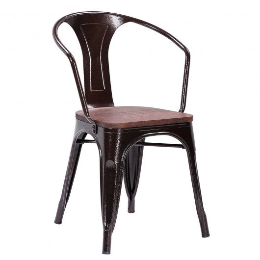 Set of 2 Tolix Style Armchair