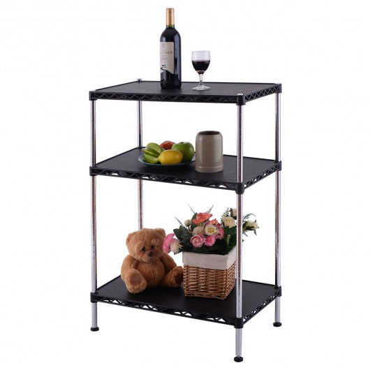 3-Tiers Adjustable Storage Rack Display Shelf