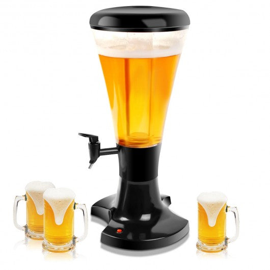 3L Draft Beer Tower Dispenser with LED Lights