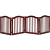 4 Panels Folding Freestanding Wood Pet Dog Safety Gate-24