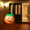 4 Ft Halloween Inflatable LED Pumpkin with Witch Hat