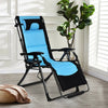Outdoor Folding Padded Zero Gravity Lounge Chair-Navy