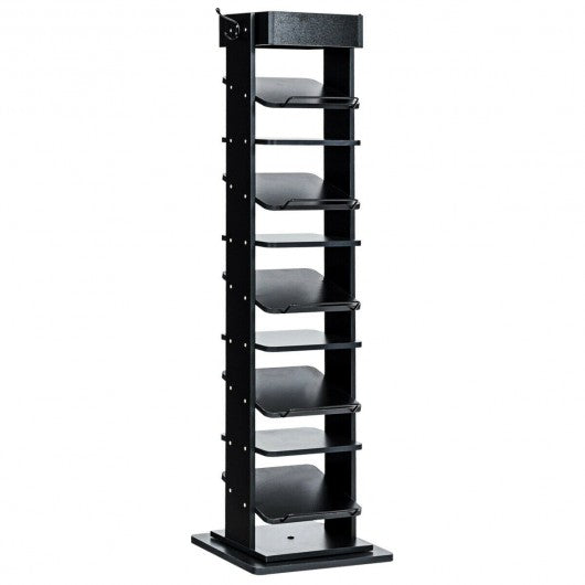 Rotated Shoe Rack 9 Tier Wooden Shoe Organizer