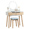 Vanity Makeup Dressing Table with 8 Light Bulbs