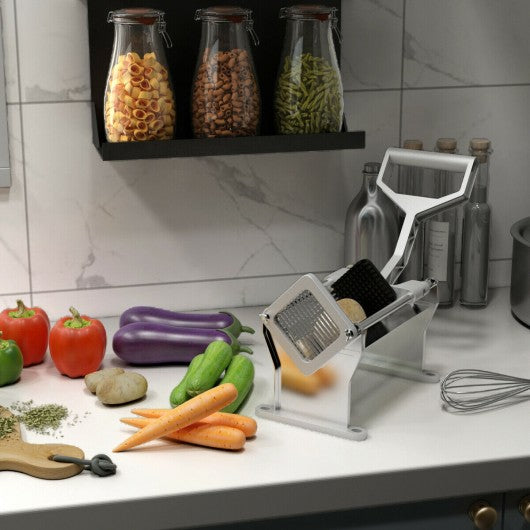 Potato French Fry Fruit Vegetable Slicer with 4 Blades