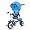 Twins Kids Baby Tricycle With Safety Double Rotatable Seat