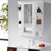 Bathroom Cabinet Single Door Shelves Wall Mount Cabinet