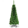 PreLit Hinged Artificial Fir Pencil Christmas Tree